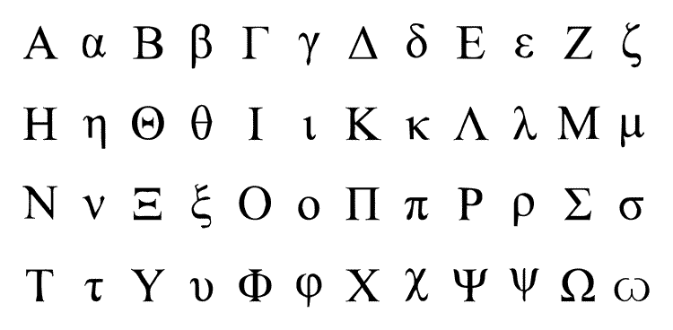 Greek Alphabet Image