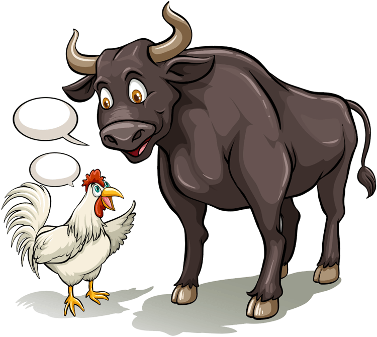 Bull and Cock Image
